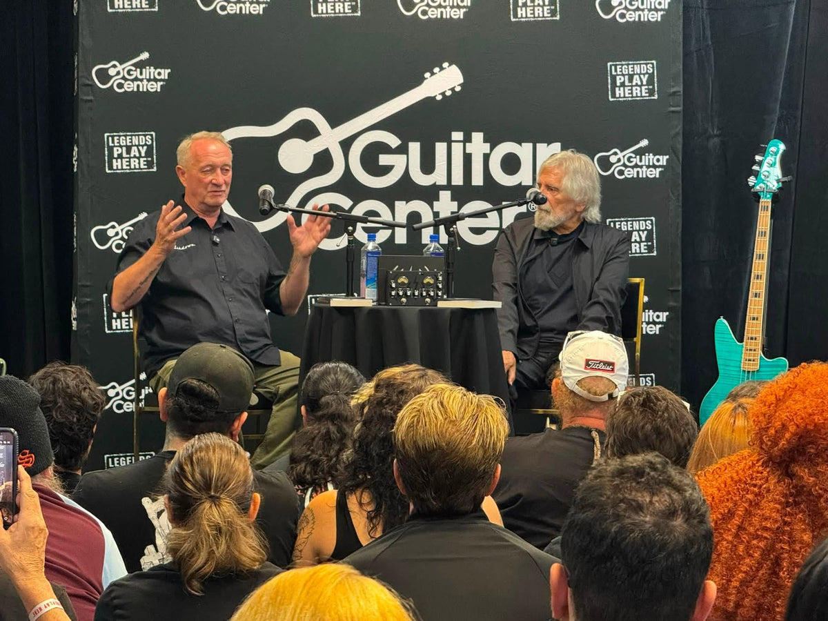 A Special Welcome for Geezer Butler and Ashdown at Guitar Center