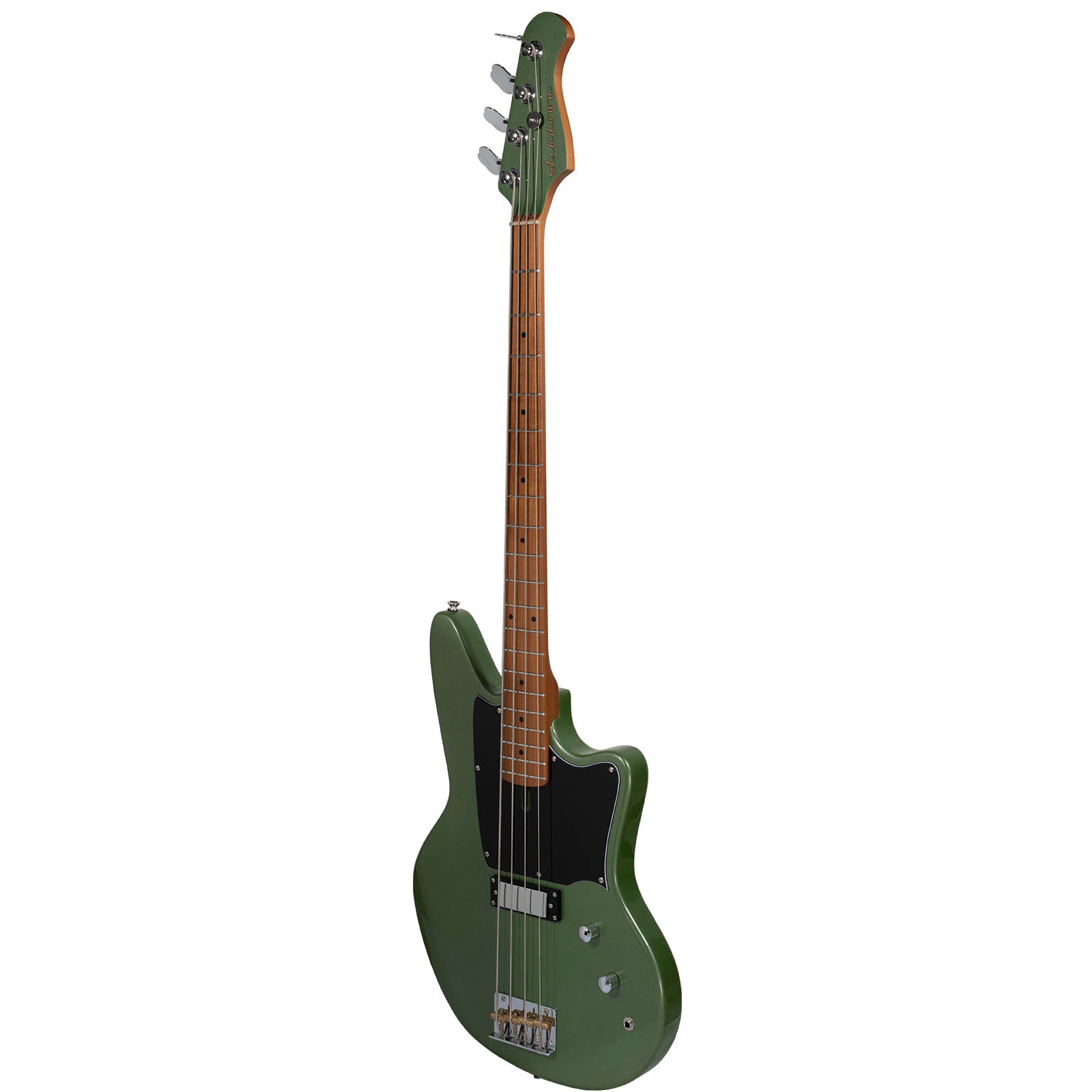 Right Side of the Green Ashdown Sain Soap bass guitar