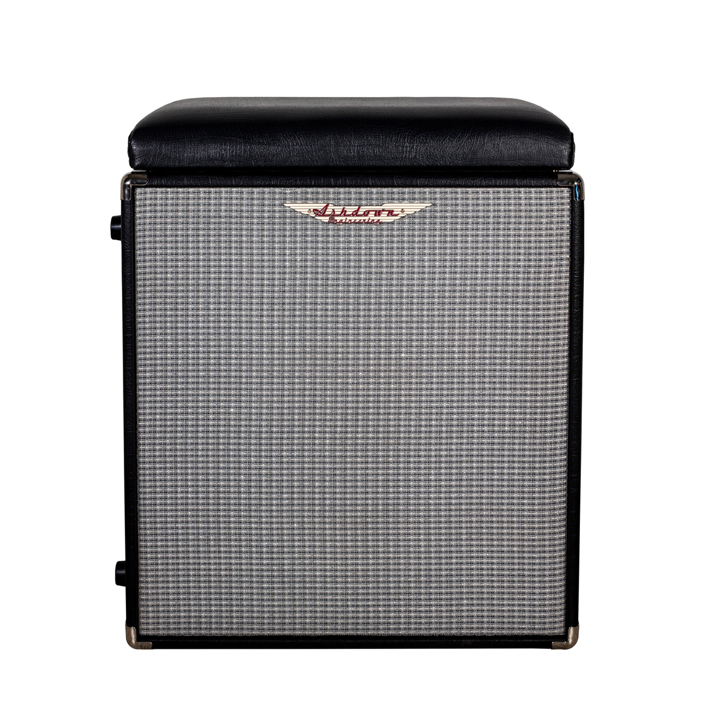 Ashdown studio speaker stool front with silver grill