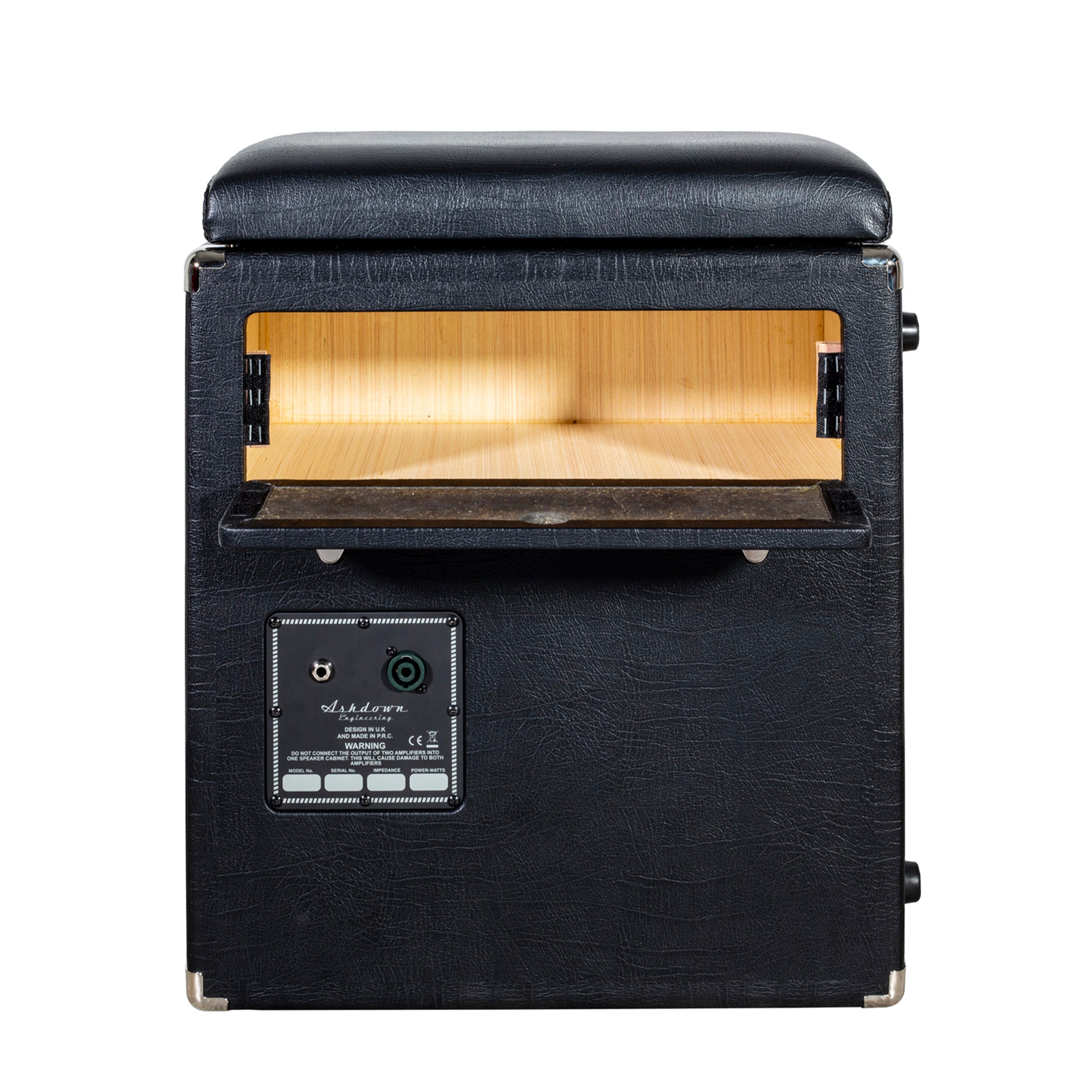 Ashdown studio speaker stool with back panel open