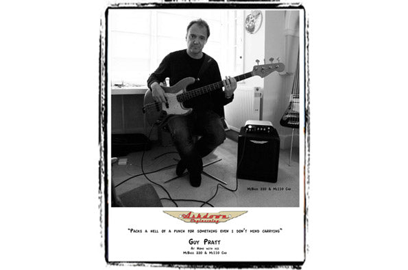 Guy Pratt with his MiBass