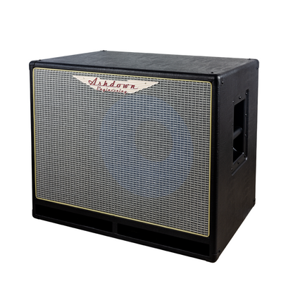 Ashdown ABM 115h evo iv compact cabinet right with silver grill and blue speaker