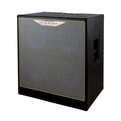 Ashdown ABM 410h evo iv cabinet right with silver grill and blue speakers