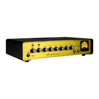 Ashdown agm 484h head left with gold panel and black casing