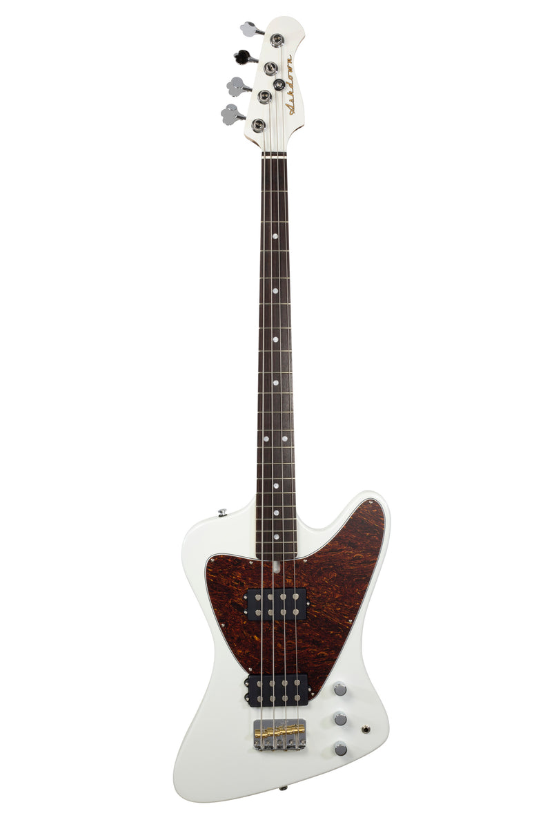 Ashdown low rider bass guitar rosewood front white
