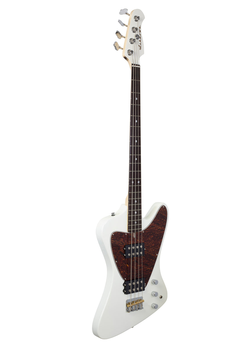 Ashdown low rider bass guitar rosewood left white
