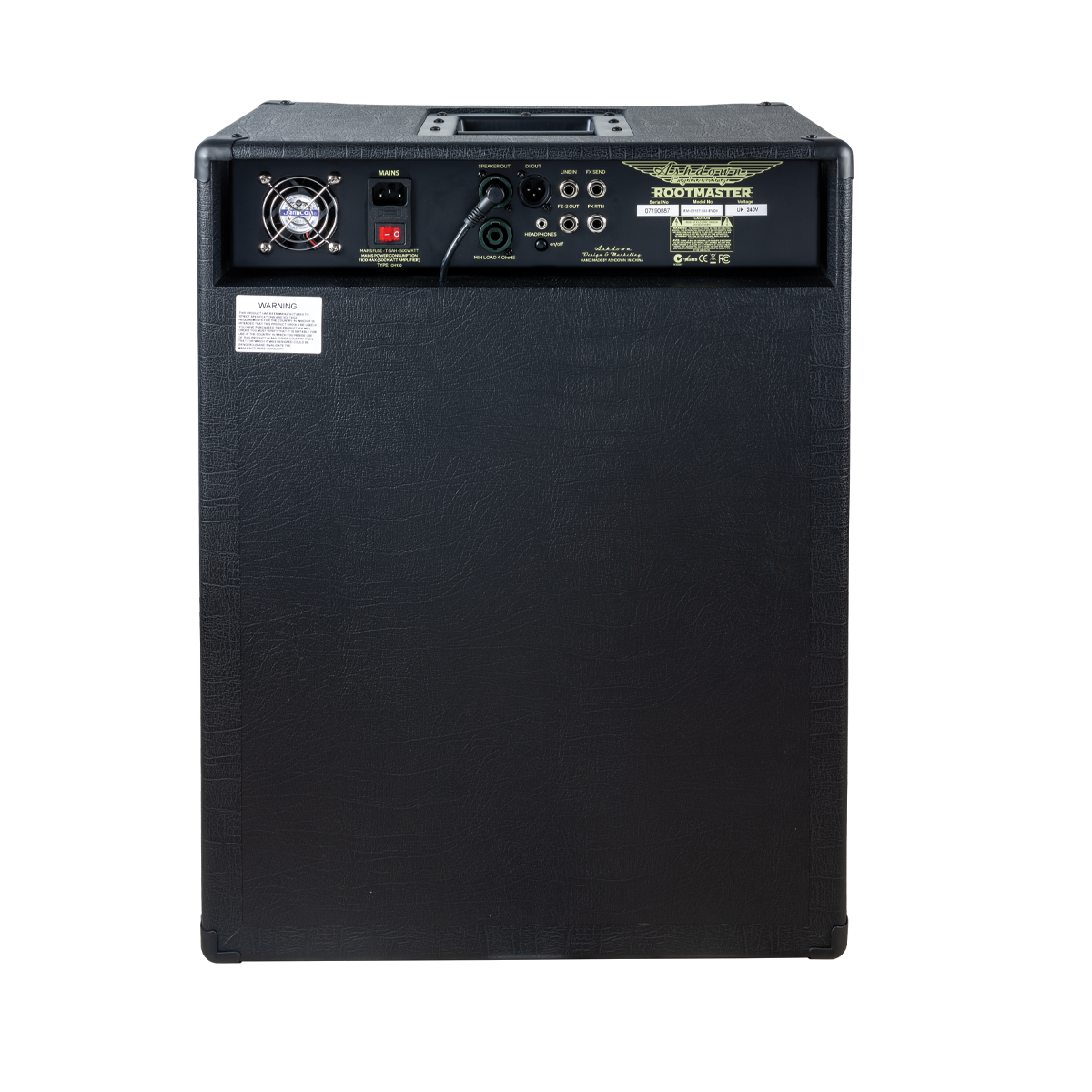 ashdown c210t 500 evo ii combo back