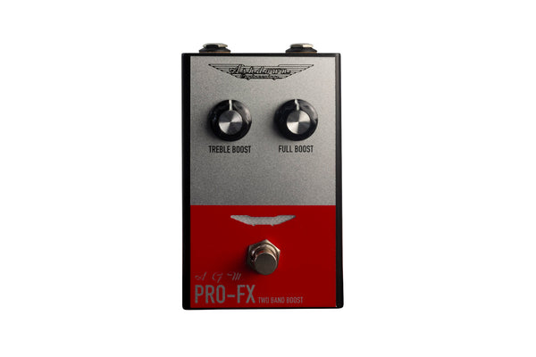 Ashdown PRO FX two band boost pedal front
