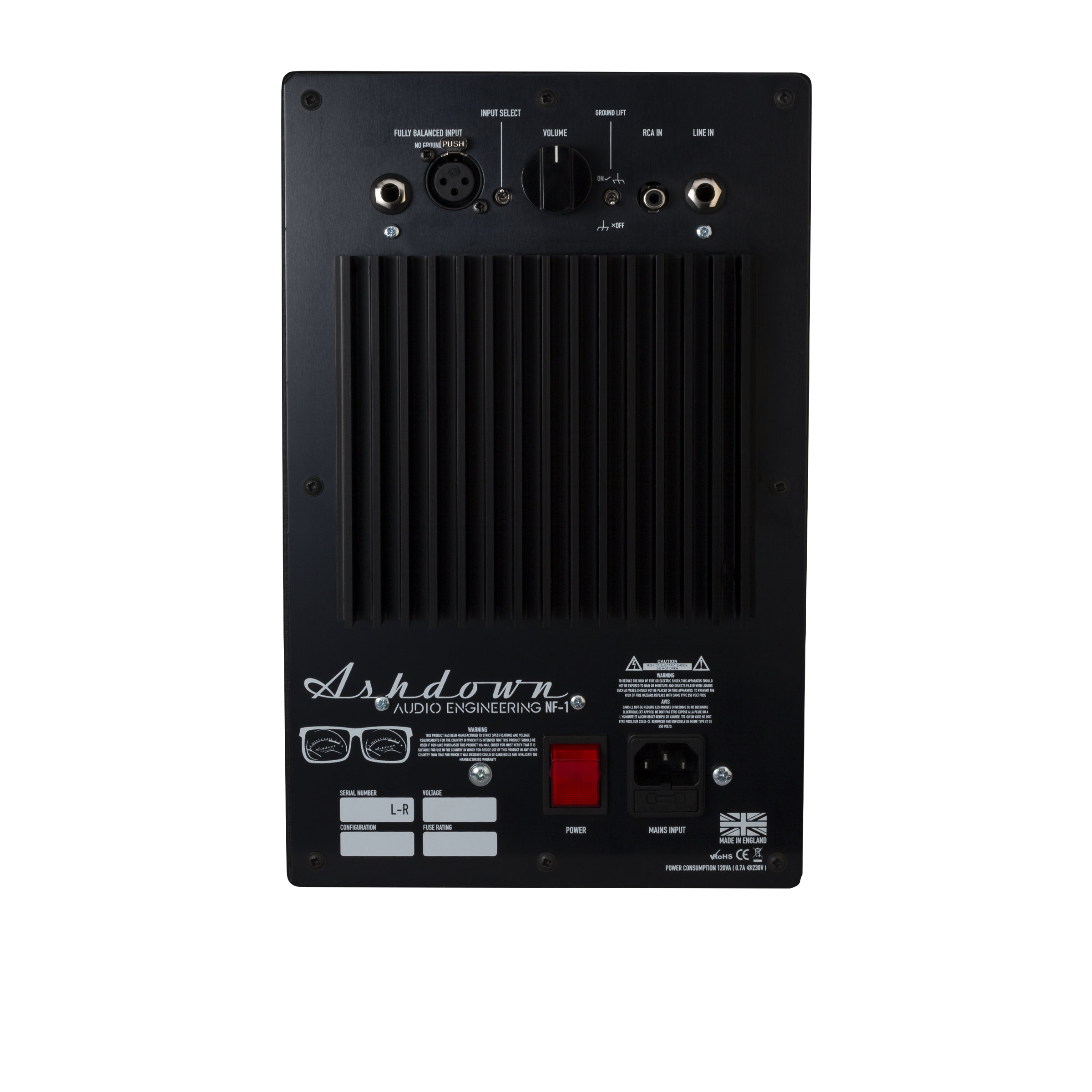 Ashdown nfp 1 pro studio monitor back