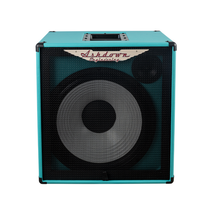 ashdown rm 115t evo ii super lightweight bass cabinet front blue