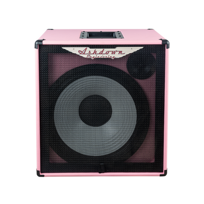 ashdown rm 115t evo ii super lightweight bass cabinet front pink