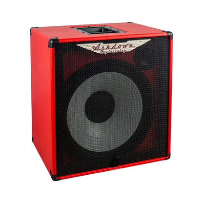 ashdown rm 115t evo ii super lightweight bass cabinet left red