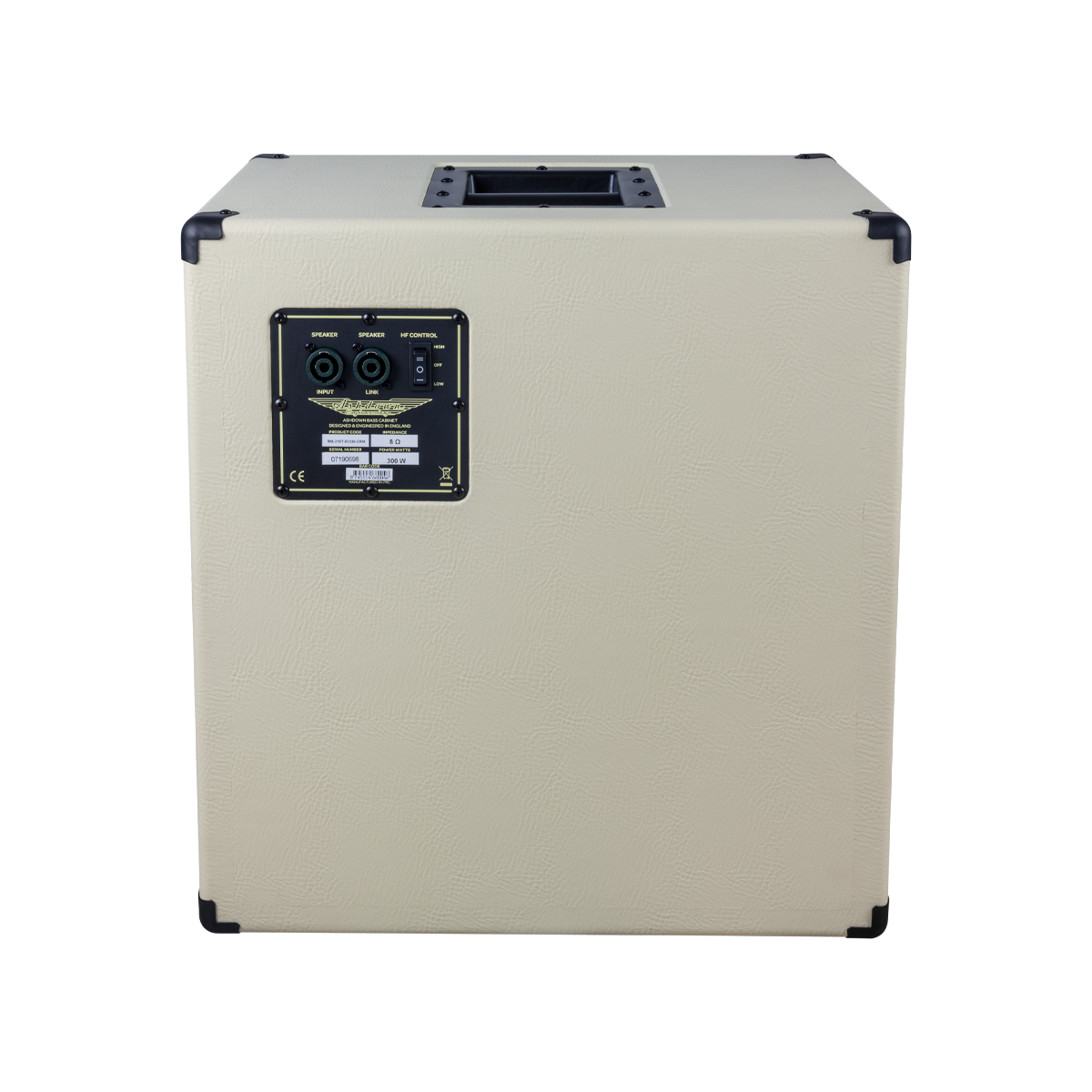 ashdown rm 210t evo ii super lightweight bass cabinet back beige