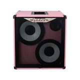 ashdown rm 210t evo ii super lightweight bass cabinet front pink with black grill