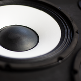 Close up of the speakers on the ashdown rm 410 evo ii super lightweight cabinet