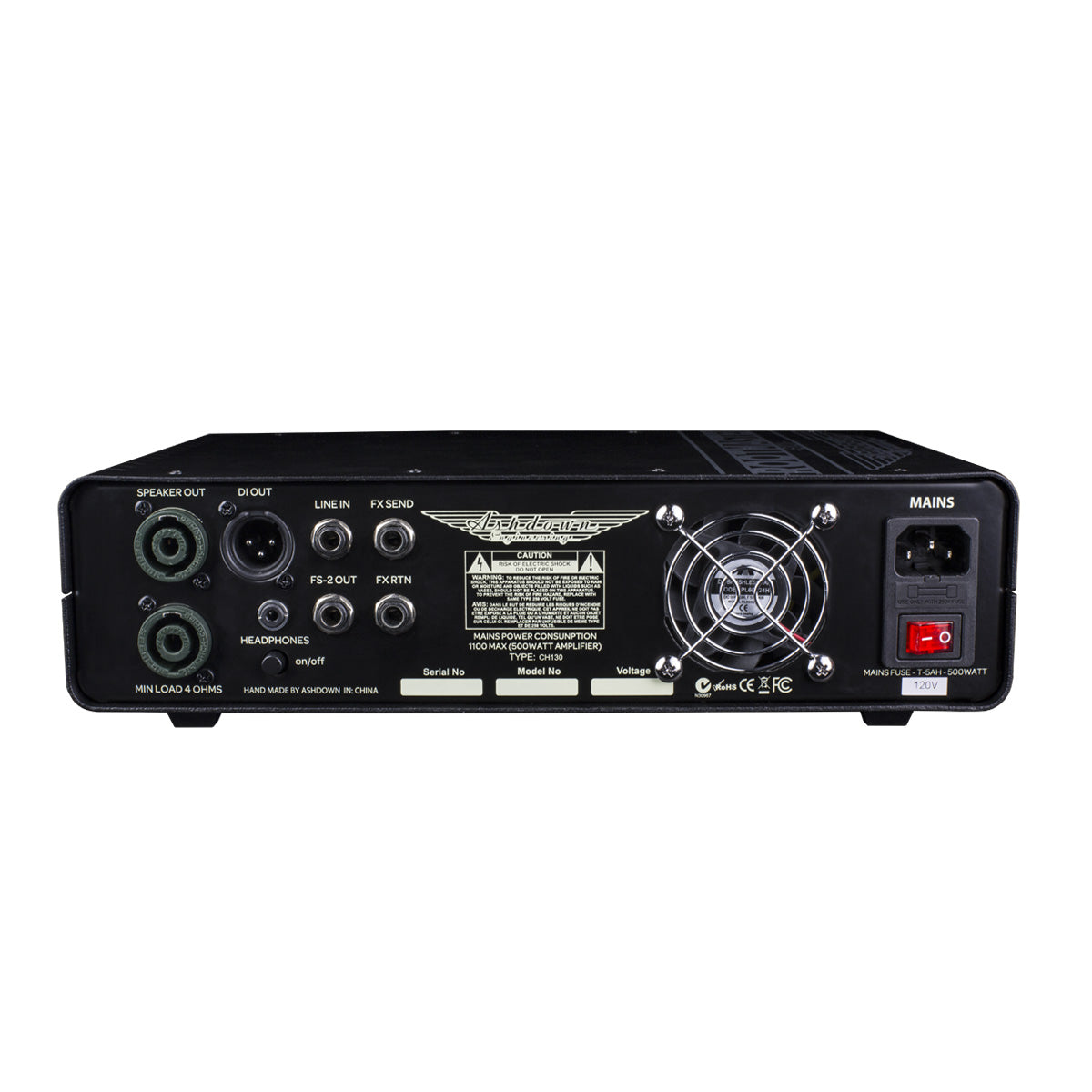 ashdown rm500 evo ii head back