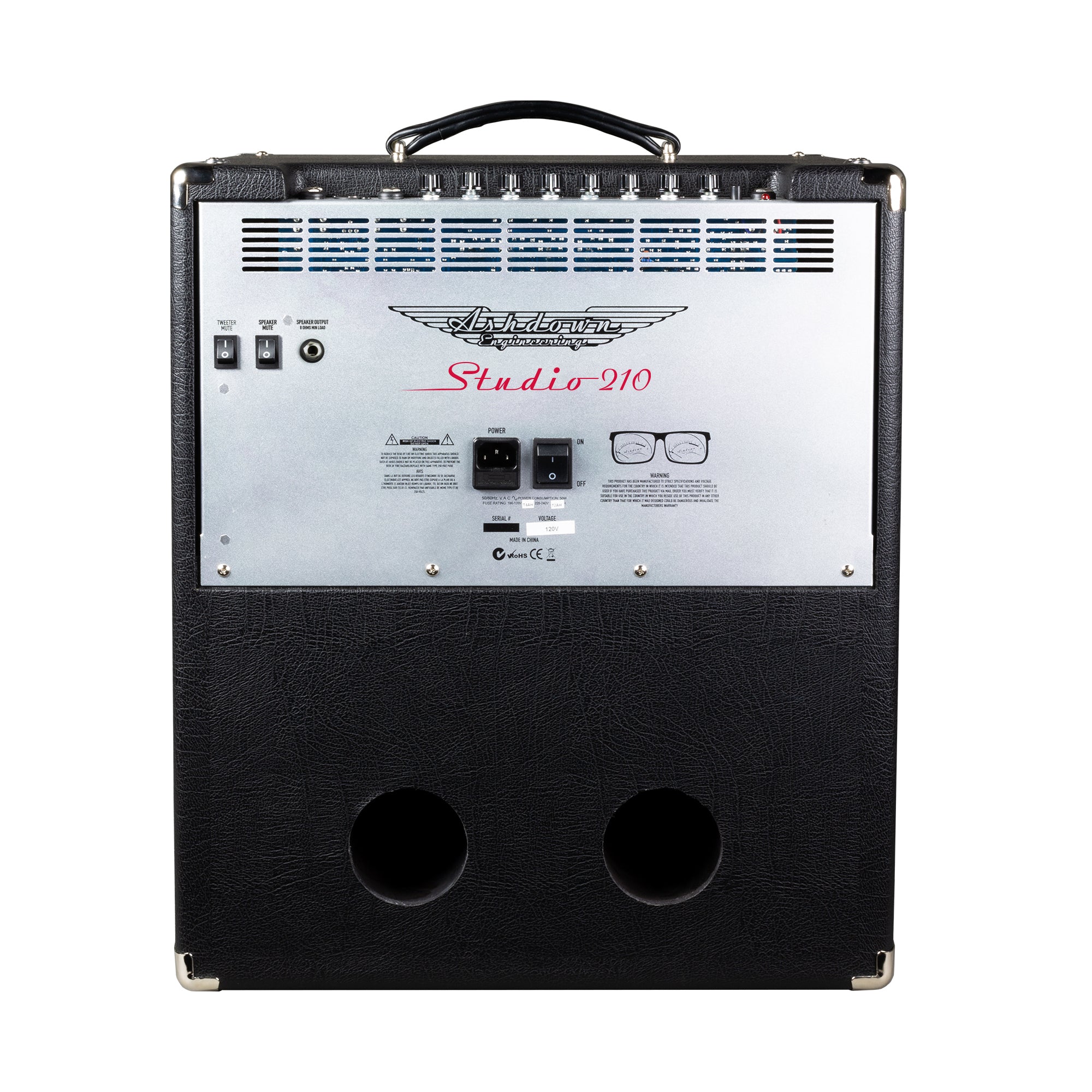 Ashdown studio 210 combo back