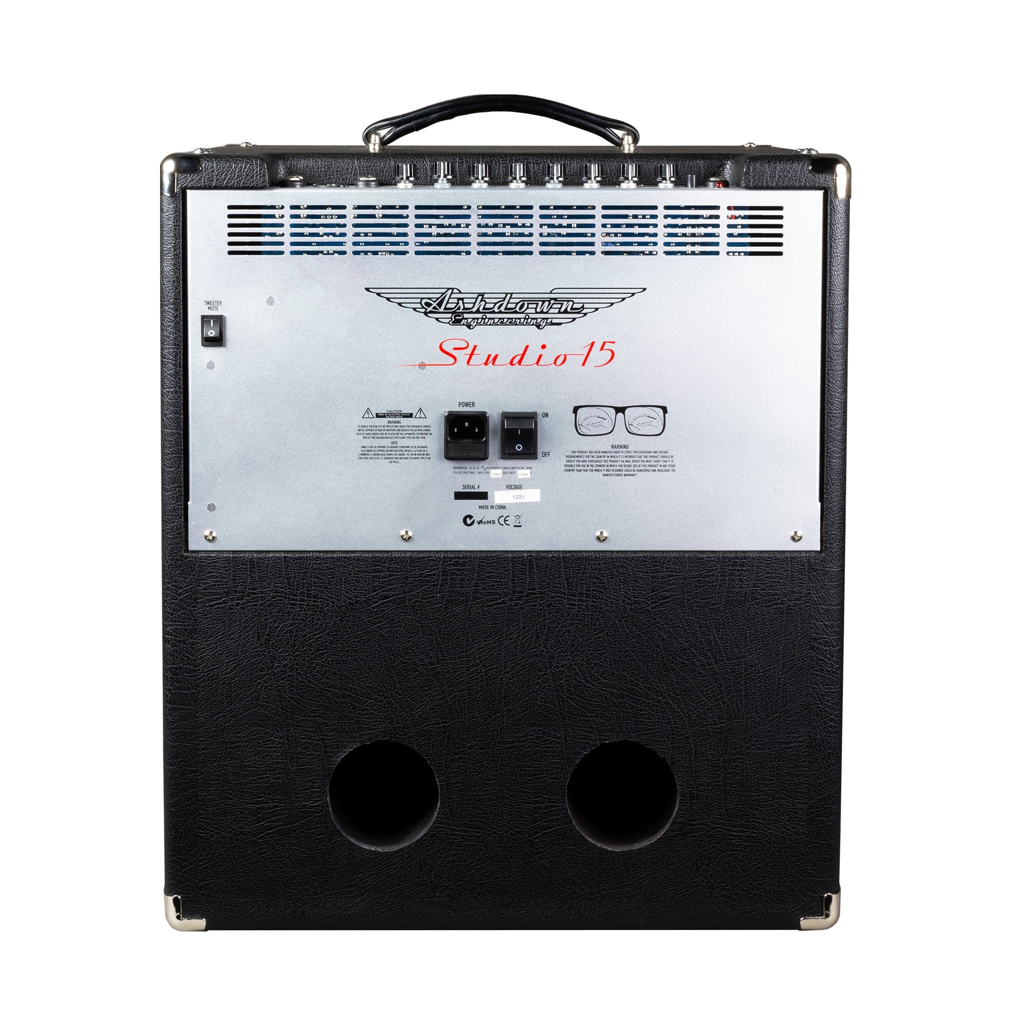 Ashdown studio 15 combo back